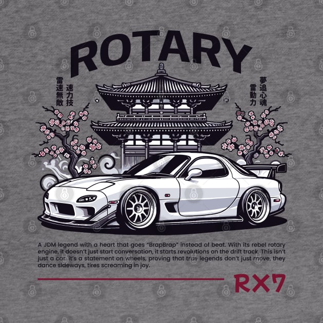 JDM RX7 Legend Japanese Temple by GoldenTuners